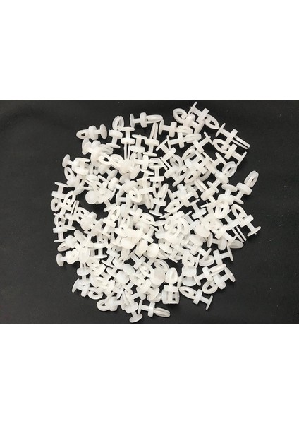 Geçmeli Sistem 75 Adet Tül ve Perde Düğmesi Sağlam Korniş Halkası Geçmeli-Kilitli Plastik Perde Düğmesi Geçmeli Perde Ruleti Perde Düğmesi Perde Briti (75 Adet )
