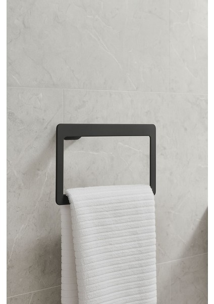 Pirenei Havluluk, Yuvarlak, 23CM - Mat Siyah