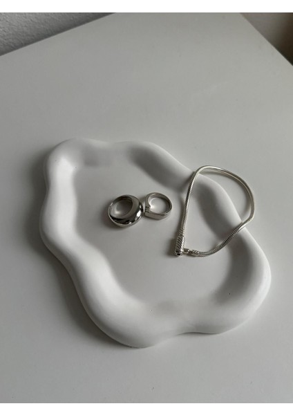 Dalgalı Beton Sunum Tepsisi, Takı ve Dekoratif Aksesuar Için Şık ve Kullanışlı fiyatları