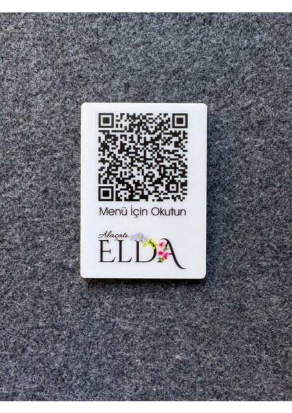 10 Adet Pleksi Qr Menü Otel, Bar, Cafe, Restaurant Barkod Masaüstü Qr Kod