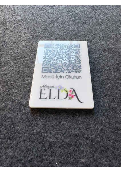 10 Adet Pleksi Qr Menü Otel, Bar, Cafe, Restaurant Barkod Masaüstü Qr Kod modelleri