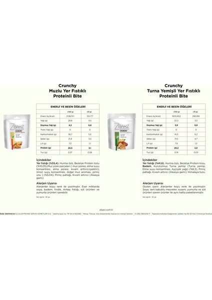 Crunchy Protein Bite Tanışma Kutu ( 2 Adet 90 G )