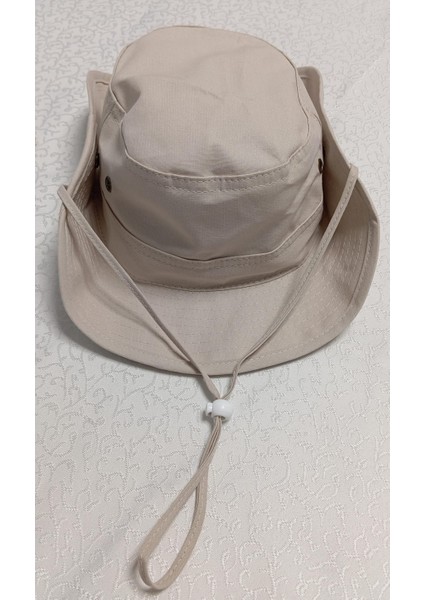 Is Berceste Bej Unisex Yazlık Katlanabilir Nefes Alabilir Ayarlanabilir Safari Fötr Şapkası fiyatları