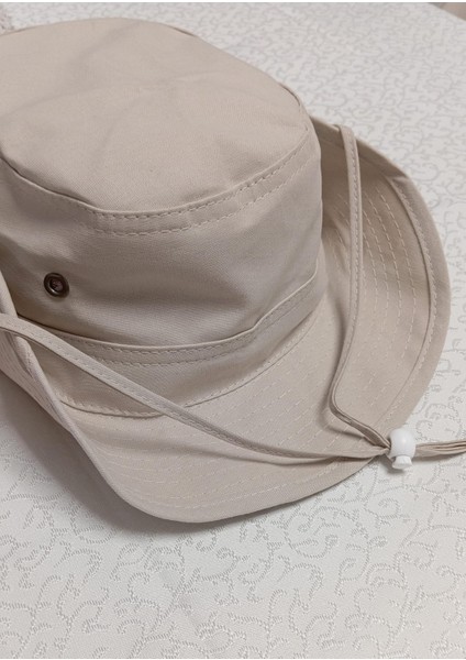 Is Berceste Bej Unisex Yazlık Katlanabilir Nefes Alabilir Ayarlanabilir Safari Fötr Şapkası modelleri