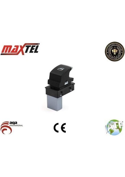 18206028 Cam Acma Kapama Anahtarı Yolcu Tarafı Teklı (Krom Kaplama) Caddy T6 Golf Vı Passat cc Eos Golf Jetta Scırocco Sharan Tıguan Touran Toureg 04>15