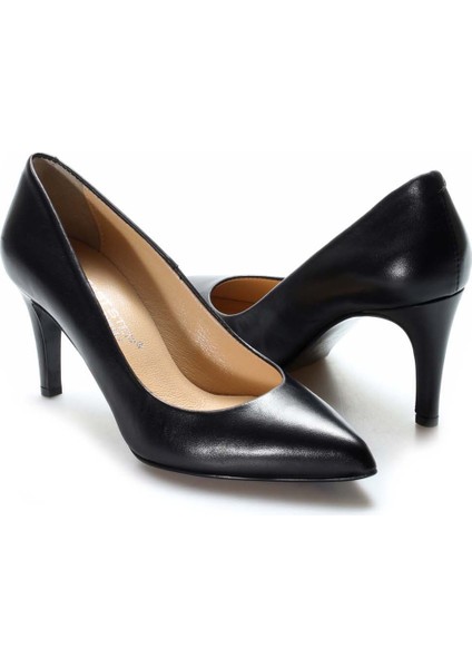 Deri Kadın Ince Topuk Ayakkabı 019ZA9692 fırsatları