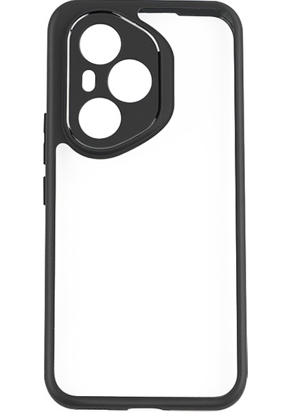 Honor 400 Pro Kılıf Kamera Korumalı Şeffaf Arka Yüzey Nvg New Roll Kapak - Siyah modelleri