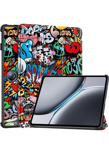 Oneplus Pad 2 Için Boyalı Akıllı Deri Tablet Kılıfı (Yurt Dışından)