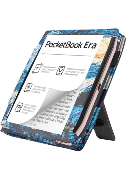 Pocketbook Era PB700 Için Boyalı Deri Kılıf (Yurt Dışından) modelleri