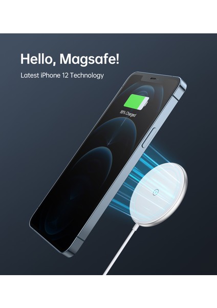 Iphone 12/13/14/15 Serisi Için Uyumlu 15W Magsafe Kablosuz Şarj Cihazı (T580-F) fiyatları
