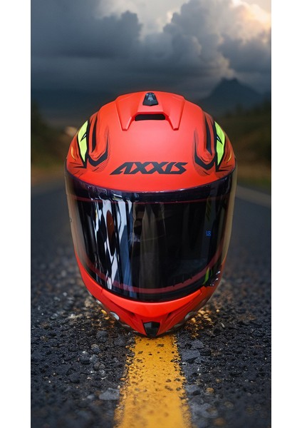 AXXİS DRAKEN S KIRMIZI VENOM DİŞLİ FULL FACE KASK modelleri