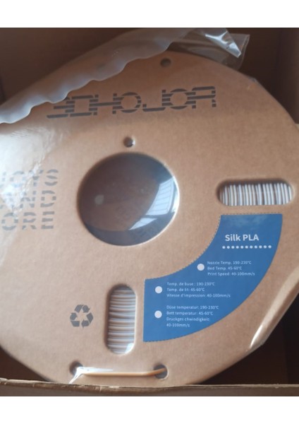 3dhojor Rapid Pla Beyaz/siyah/ Altın Gümüş Bakır Silk Pla 3D Ipek Filament 1,75 mm 1 kg Makara, Pla 3D Yazıcı Filamenti indirimleri