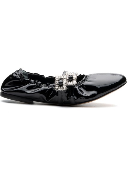 Cobal Siyah Rugan Kadın Babet