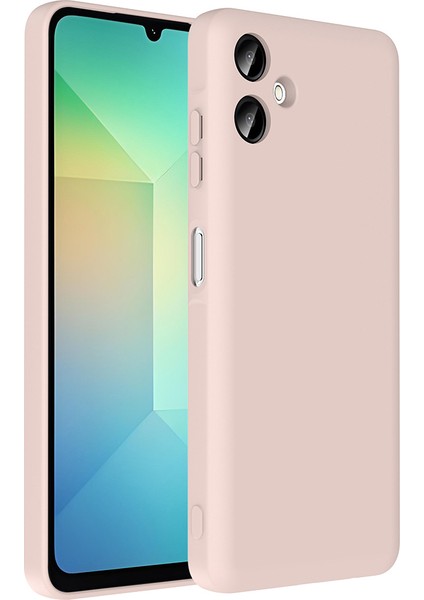Galaxy A06 Kılıf Kamera Korumalı Kartlık Hazneli Alt Vitra Kapak - Pembe