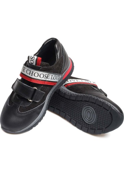 Unisex Hakiki Deri Cırtlı Bantlı Rahat Sneaker Spor Günlük Çocuk Okul Ayakkabı 006xa1020 fırsatları