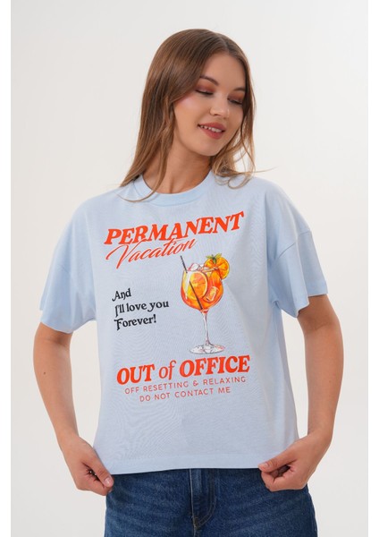 Kadın Permanent Vacation Mavi T-Shirt fiyatları
