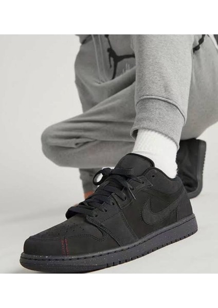 Air Jordan 1 Low Se Craft Dark Smoke Grey Varsity Red Spor Ayakkabı