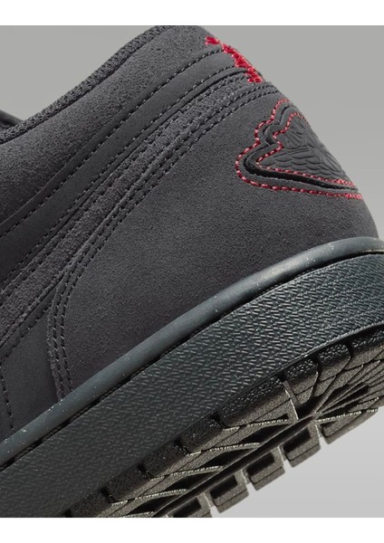 Air Jordan 1 Low Se Craft Dark Smoke Grey Varsity Red Spor Ayakkabı