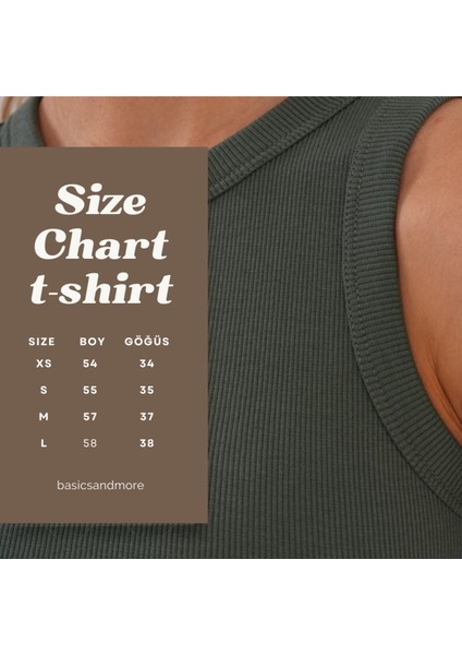 Pamuklu Kaşkorse Ribanalı Bisiklet Yaka Kadın Atlet - Füme