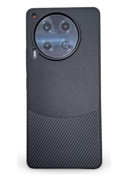 Tecno Camon 30 4g/5g Yüksek Kalite Deri ve Carbon Tasarımlı Kamera Çıkıntılı Içi Kadife Lüks Kılıf