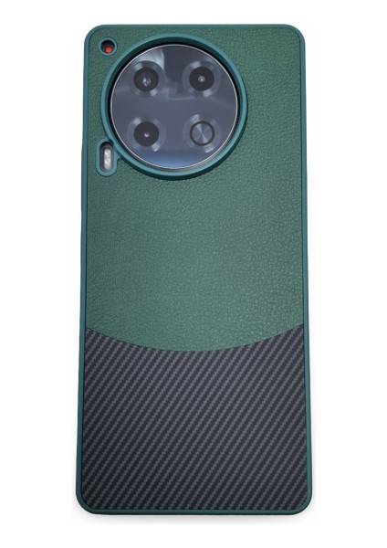 Tecno Camon 30 4g/5g Yüksek Kalite Deri ve Carbon Tasarımlı Kamera Çıkıntılı Içi Kadife Lüks Kılıf