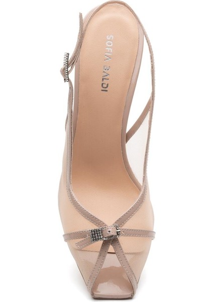 Secret Bej Tekstil Kadın Topuklu Sandalet fırsatları