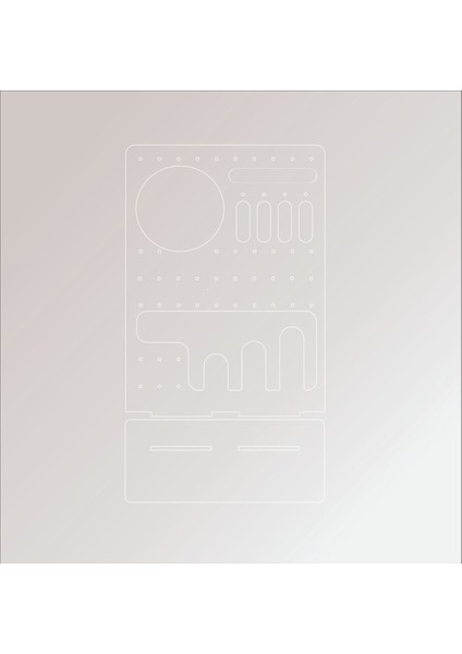 Şeffaf Pleksi Takı Düzeni, Küpe ve Yüzük Saklama Standı fiyatları