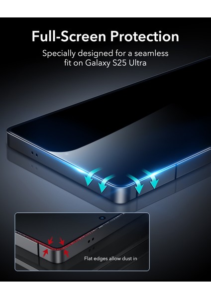 Samsung S25 Ultra Armorite Cam Ekran Koruyucu 2 Adet modelleri