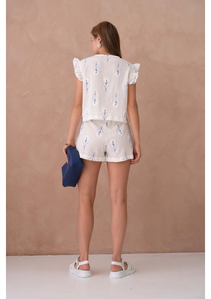 Marakeş Organik Şortlu Takım White modelleri