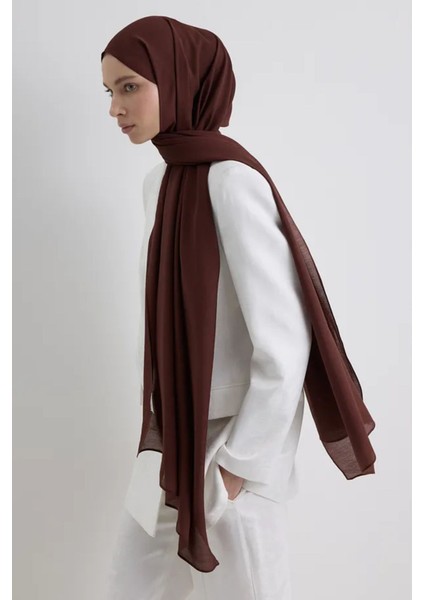 Paris Ipeği Çikolata Kahve Renk Pamuklu Şal indirimleri
