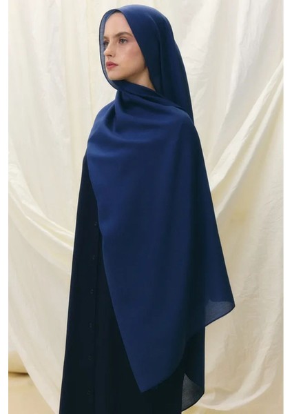 Paris Ipeği Açık Lacivert Renk Pamuklu Şal