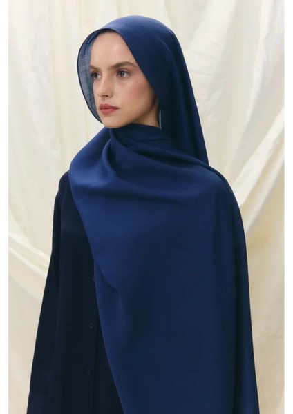 Paris Ipeği Açık Lacivert Renk Pamuklu Şal