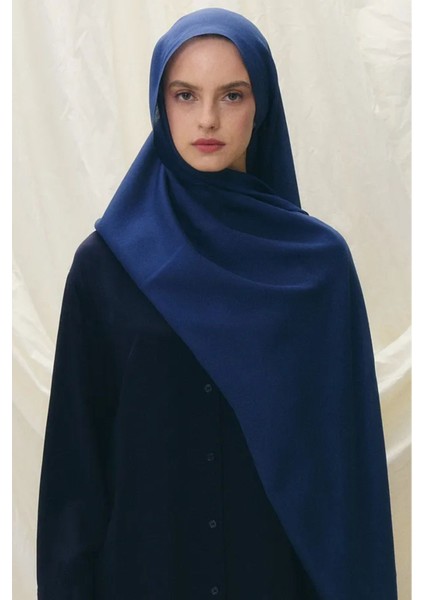 Paris Ipeği Açık Lacivert Renk Pamuklu Şal