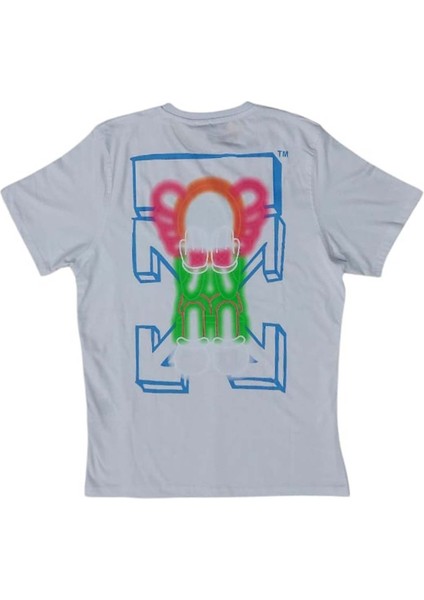 Erkek Yuvarlak Yakalı Yazılı Baskılı Kısa Kollu Beyaz Tişört Ety-Wht fiyatları