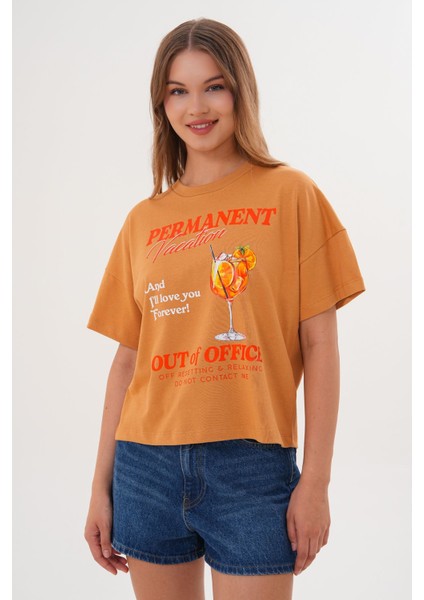 Kadın Permanent Vacation Taba T-Shirt fiyatları