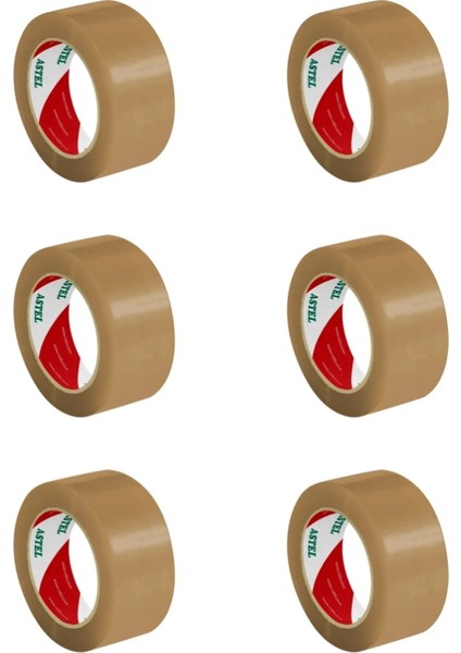 Koli Bandı, 6 Adet, 45 mm x 100 M, Kahverengi, Hotmelt Yapışkan fiyatları