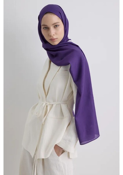 Paris Ipeği Patlıcan Mor Renk Pamuklu Şal modelleri