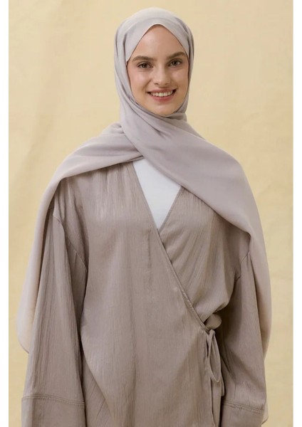 Paris Ipeği Açık Vizon Renk Pamuklu Şal