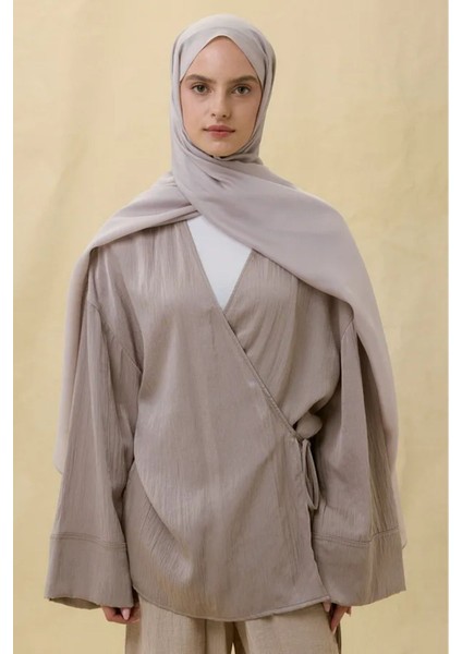 Paris Ipeği Açık Vizon Renk Pamuklu Şal fırsatları