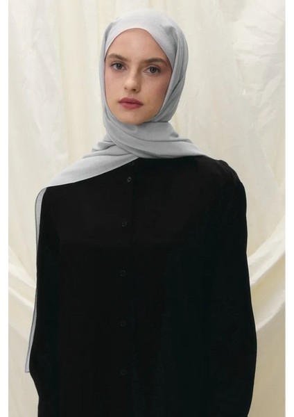 Paris Ipeği Koyu Gri Renk Pamuklu Şal