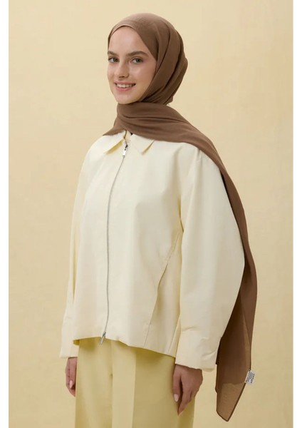 Paris Ipeği Açık Kahve Renk Pamuklu Şal