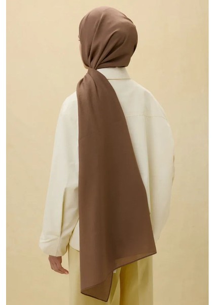 Paris Ipeği Açık Kahve Renk Pamuklu Şal