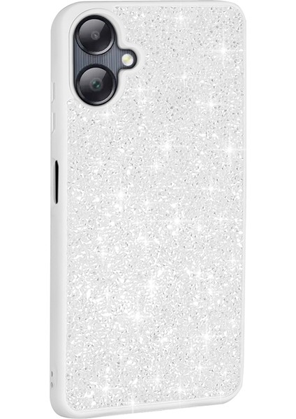Galaxy A06 Kılıf Parlak Taşlı Tasarım Znth Pırlanta Kapak - Pembe