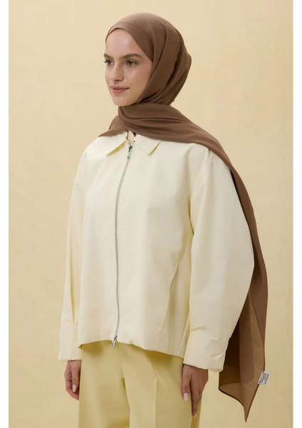 Paris Ipeği Açık Kahve Renk Pamuklu Şal