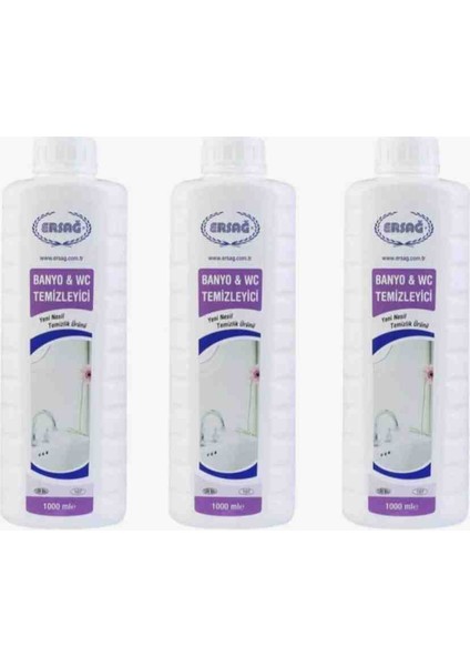 Banyo & Wc Temizleyeci 1000 ml 3 Adet