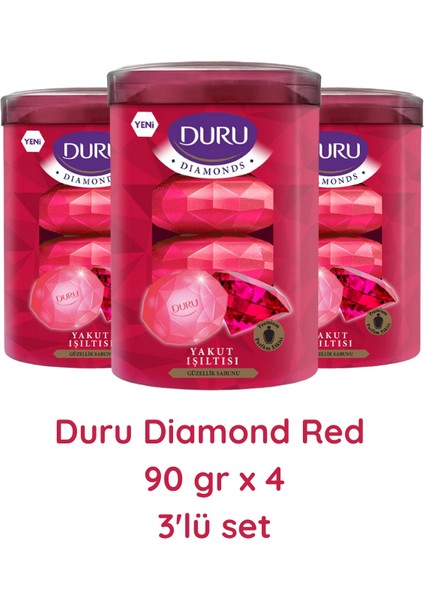 Diamonds Serisi Red 4x90 gr 3 Adet fiyatları