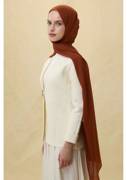 Paris Ipeği Kiremit Renk Pamuklu Şal modelleri