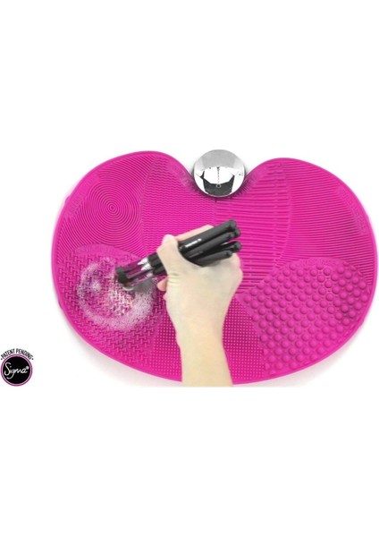 Pembe Makyaj Fırça Temizlik Matı River World, Hijyen ve Kolay Temizlik Sağlar indirimleri