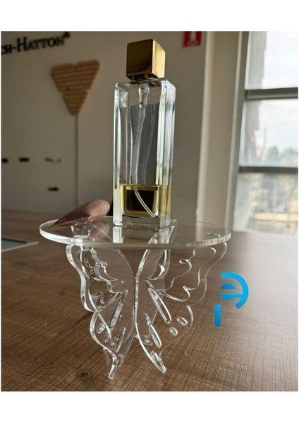 Şeffaf Kelebek Tasarımlı Masaüstü Takı ve Makyaj Organizer Standı modelleri