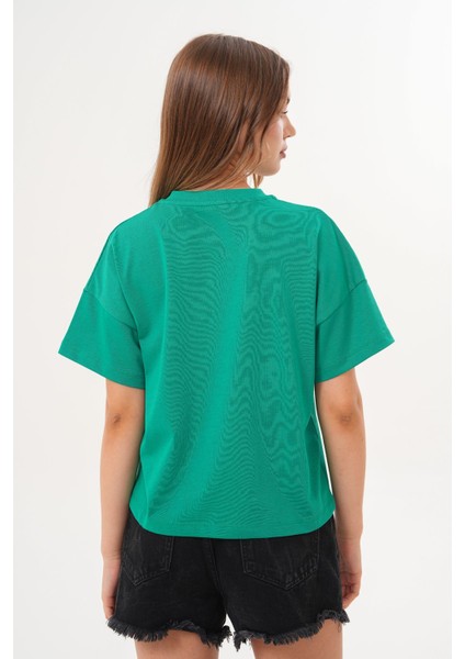 Kadın Yeşil Exclusive Only What I Want Kuş Baskılı Oversize Tişört indirimleri